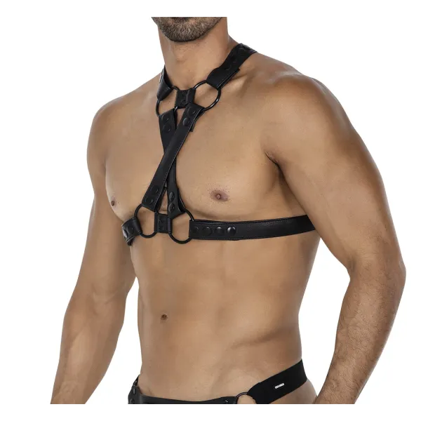 Schwarzer Brust-Harness 06 von Cut4Men | Fesselliebe.de