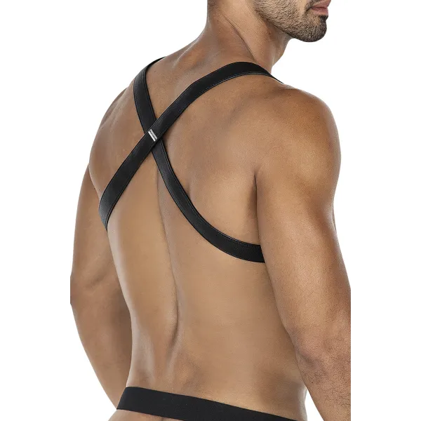 Schwarz/blauer Brust-Harness 06 von Cut4Men | Fesselliebe.de