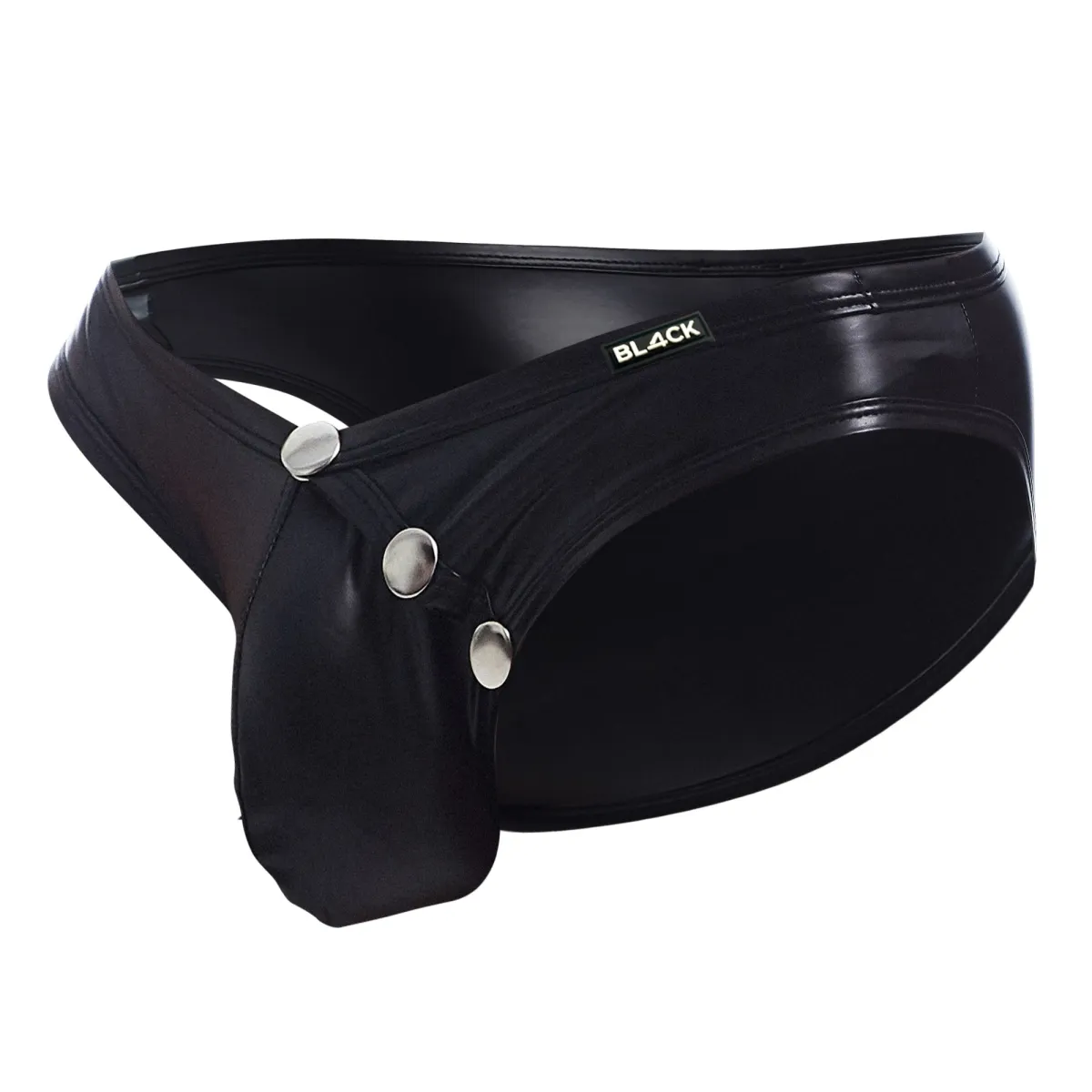 Schwarzer Wetlook Slip BL4CK01 von Cut4Men | Fesselliebe.de