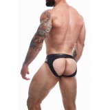 Schwarzer Wetlook Jockstrap BL4CK02 von Cut4Men | Fesselliebe.de