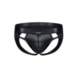 Schwarzer Wetlook Jockstrap BL4CK02 von Cut4Men | Fesselliebe.de