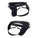Schwarzer Wetlook Jockstrap BL4CK02 von Cut4Men | Fesselliebe.de