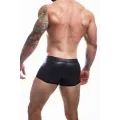 Schwarzer Wetlook Boxer BL4CK03 von Cut4Men