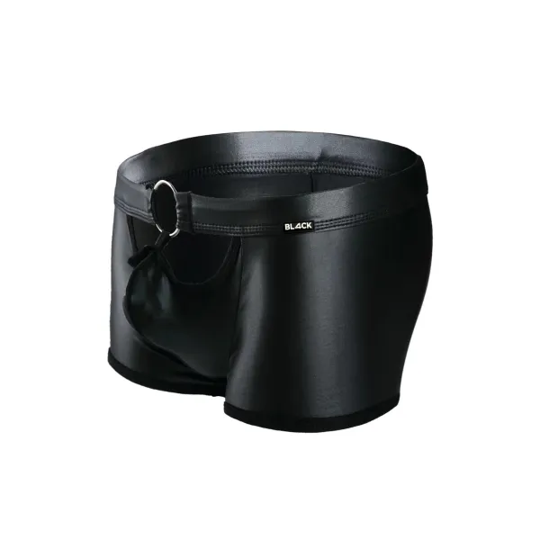 Schwarzer Wetlook Boxer BL4CK03 von Cut4Men | Fesselliebe.de
