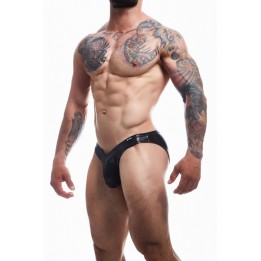 Schwarzer Wetlook Slip BL4CK04 von Cut4Men | Fesselliebe.de
