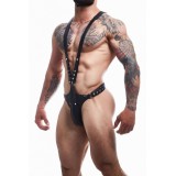 Schwarzer Dungeon Body-Harness BL4CK07 von Cut4Men | Fesselliebe.de