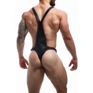 Schwarzer Dungeon Body-Harness BL4CK07 von Cut4Men