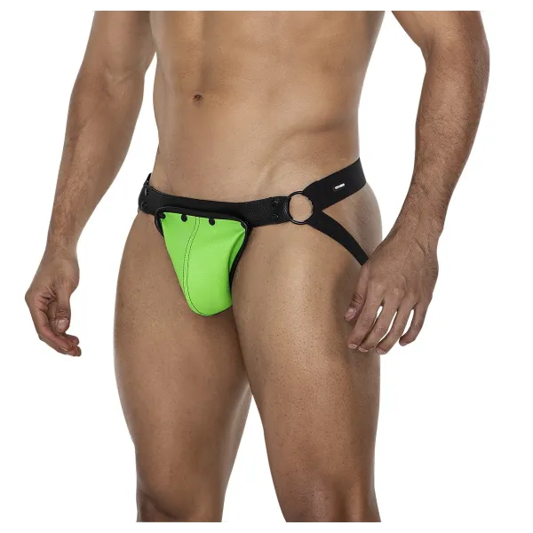 Neongrün/schwarzer Jock Snap von Cut4Men | Fesselliebe.de