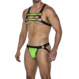 Neongrün/schwarzer Jock Snap von Cut4Men | Fesselliebe.de