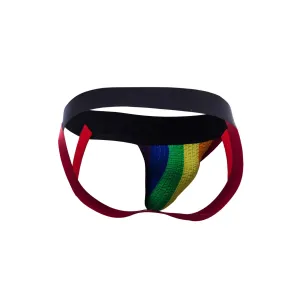 Bunter Stripe-Pride Jockstrap von Cut4Men