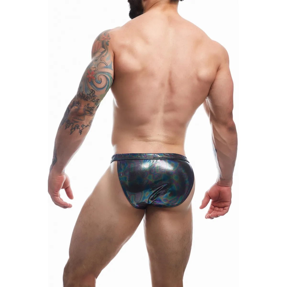 Schwarzer Wetlook Clip Tanga Brief EMER4LD von Cut4Men | Fesselliebe.de