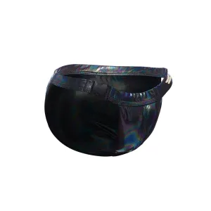 Schwarzer Wetlook Clip Tanga Brief EMER4LD von Cut4Men