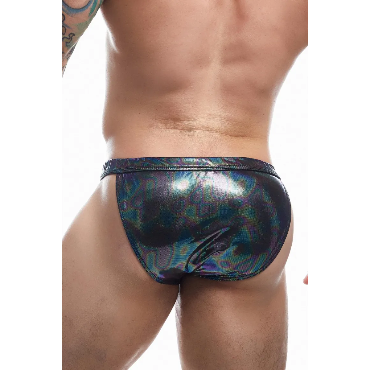 Schwarzer Wetlook Clip Tanga Brief EMER4LD von Cut4Men | Fesselliebe.de