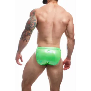 Grüner Wetlook Clip Tanga Brief EMER4LD von Cut4Men