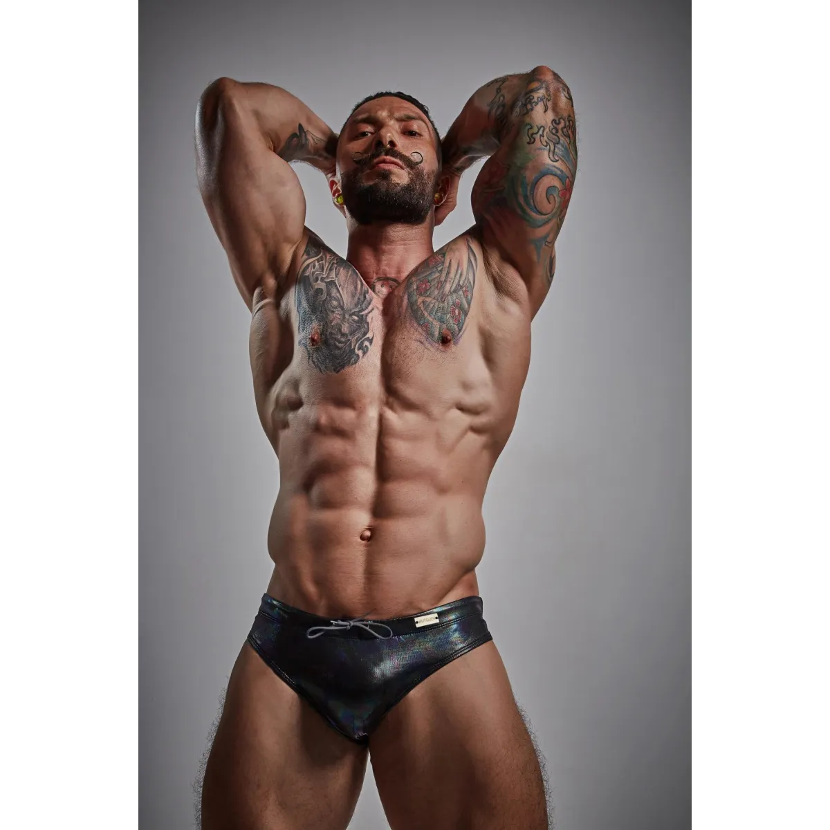 Schwarzer Badeslip Mitnight EMER4LD - | Fesselliebe.de