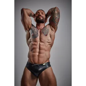 Schwarzer Badeslip Mitnight EMER4LD -