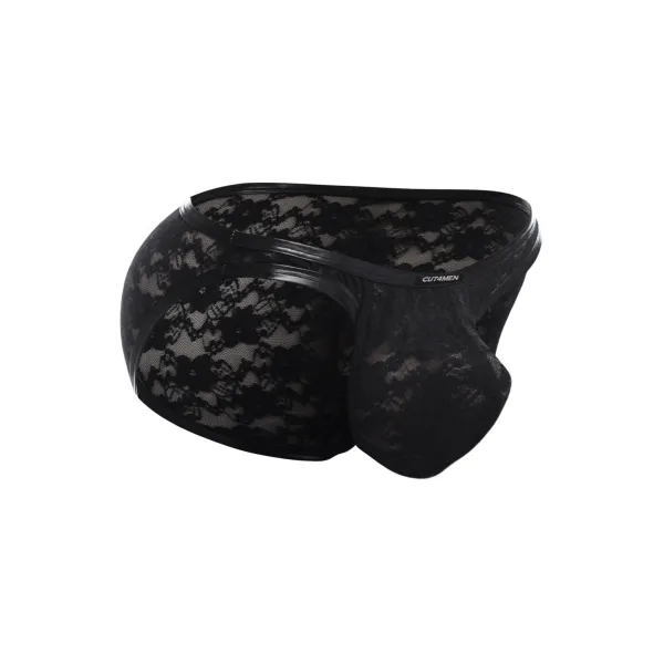 Schwarzer Bikini Bulge Slip L4CE01 von Cut4Men | Fesselliebe.de