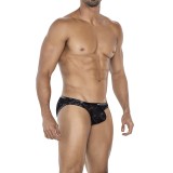 Schwarzer Bikini Bulge Slip L4CE01 von Cut4Men | Fesselliebe.de