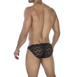 Schwarzer Bikini Bulge Slip L4CE01 von Cut4Men | Fesselliebe.de
