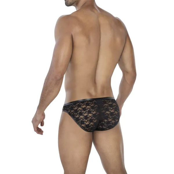 Schwarzer Bikini Bulge Slip L4CE01 von Cut4Men | Fesselliebe.de