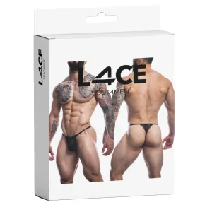 Schwarzer G-String Spitze L4CE02 von Cut4Men