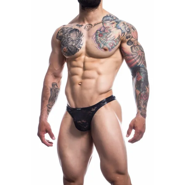 Schwarzer String Spitze L4CE03 von Cut4Men | Fesselliebe.de