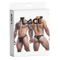 Schwarzer String Spitze L4CE03 von Cut4Men