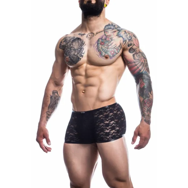 Schwarzer Trunk Boxer Shorts L4CE05 von Cut4Men | Fesselliebe.de