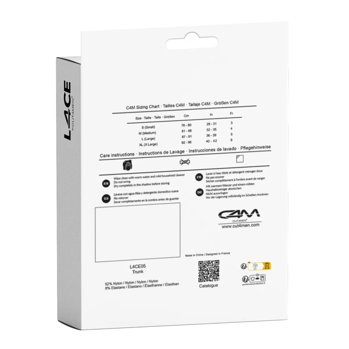 Schwarzer Trunk Boxer Shorts L4CE05 von Cut4Men | Fesselliebe.de