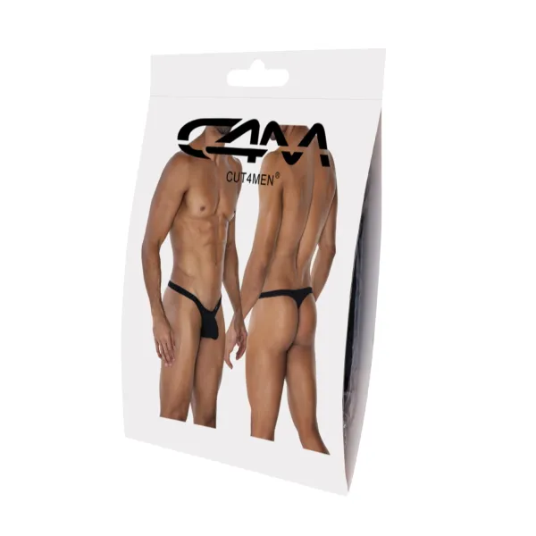 Schwarzer Low Rise Bulge String C4MSPXBUL02 von Cut4Men | Fesselliebe.de