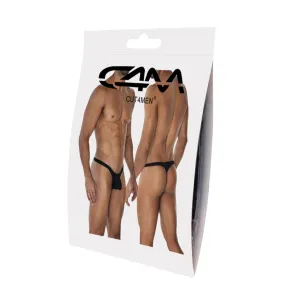Schwarzer Low Rise Bulge String C4MSPXBUL02 von Cut4Men