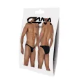 Schwarzer Low Rise Bulge Brief C4MSPXBUL01 von Cut4Men