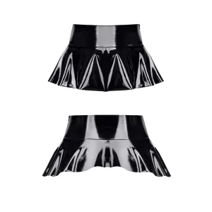 Schwarzer Mini-Rock TDJuliana001 von Demoniq Total Domination Collection