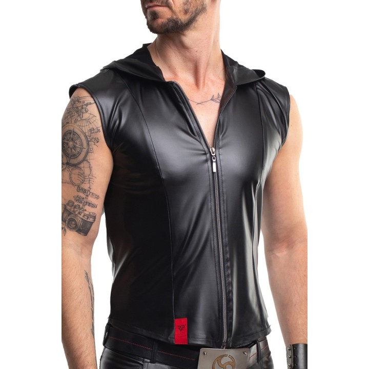 Herren Weste RMDario001 schwarz von Regnes Festish Planet | Fesselliebe.de