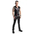 Herren Weste RMDario001 schwarz von Regnes Festish Planet
