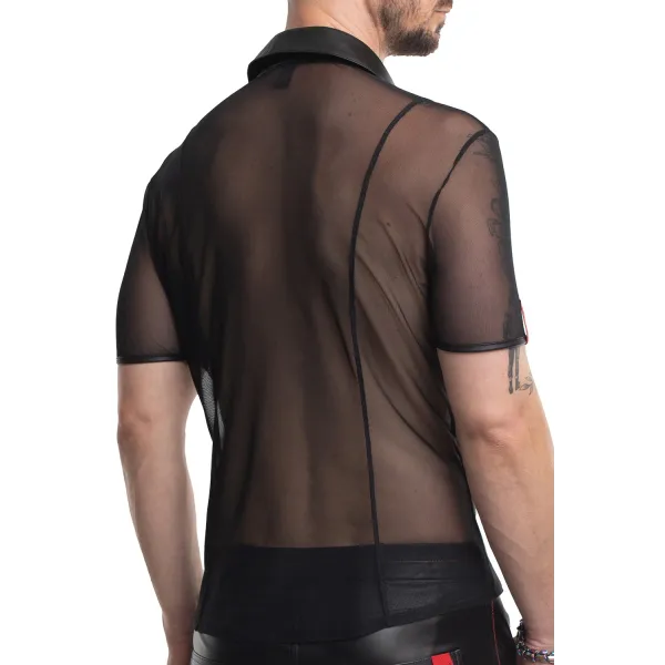 Herren Polo-Shirt RMUgo001 schwarz von Regnes Fetish Planet | Fesselliebe.de