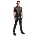 Herren Polo-Shirt RMUgo001 schwarz von Regnes Fetish Planet