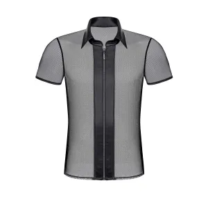 Herren Polo-Shirt RMUgo001 schwarz von Regnes Fetish Planet