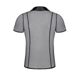 Herren Polo-Shirt RMUgo001 schwarz von Regnes Fetish Planet | Fesselliebe.de