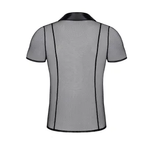 Herren Polo-Shirt RMUgo001 schwarz von Regnes Fetish Planet