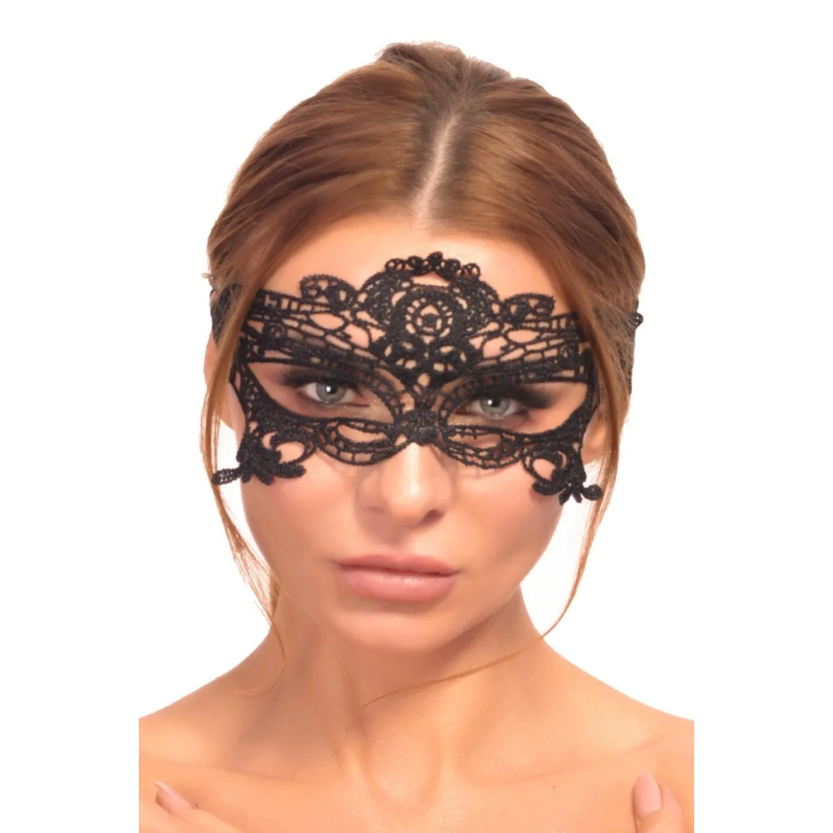 Schwarze Augenmaske A7784 von 7Heaven | Fesselliebe.de