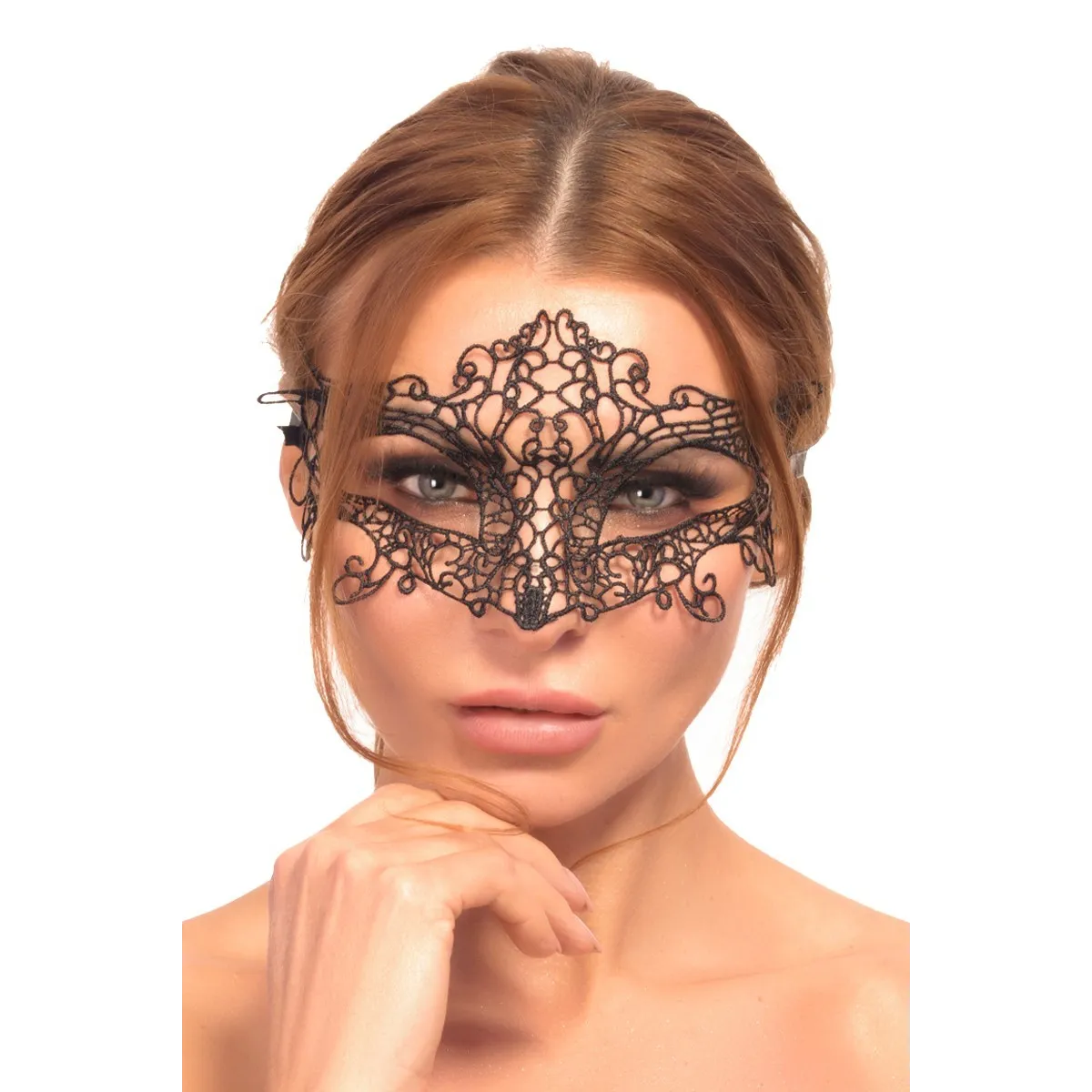 Schwarze Augenmaske A7786 von 7Heaven | Fesselliebe.de