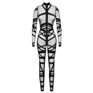 F357 Bondesque Catsuit von Noir Handmade