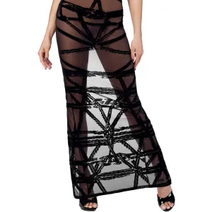 F358 langes Off-shoulder Kleid Bondesque von Noir Handmade