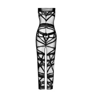 F358 langes Off-shoulder Kleid Bondesque von Noir Handmade