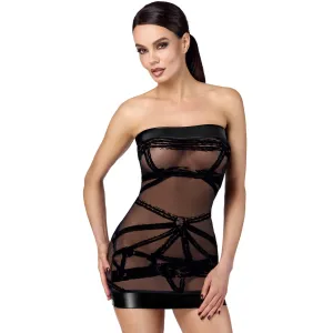 F359 Off-shoulder Minikleid Bondesque von Noir Handmade | Fesselliebe.de