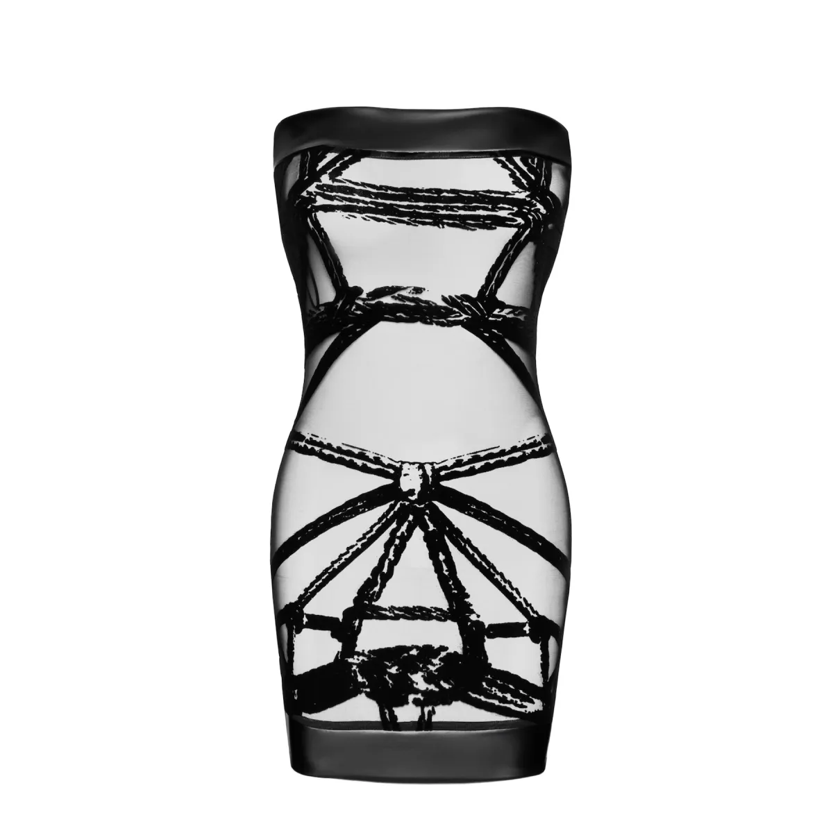 F359 Off-shoulder Minikleid Bondesque von Noir Handmade | Fesselliebe.de