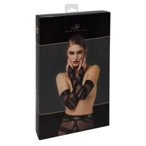 F361 Bondesque Opera-Handschuhe mit Daumenschlaufe von Noir Handmade