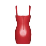 F364 rotes Bombshell Minikleid mit Schnürung von Noir Handmade | Fesselliebe.de
