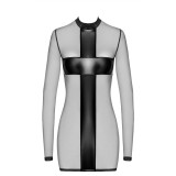 F369 Crossfire Netz und Wetlook Minikleid von Noir Handmade | Fesselliebe.de